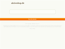 Tablet Screenshot of aktiveshop.de